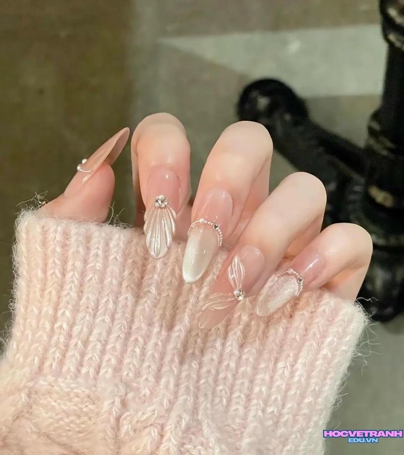 Ngắm bộ ảnh nail vỏ sò mới chất lượng cao