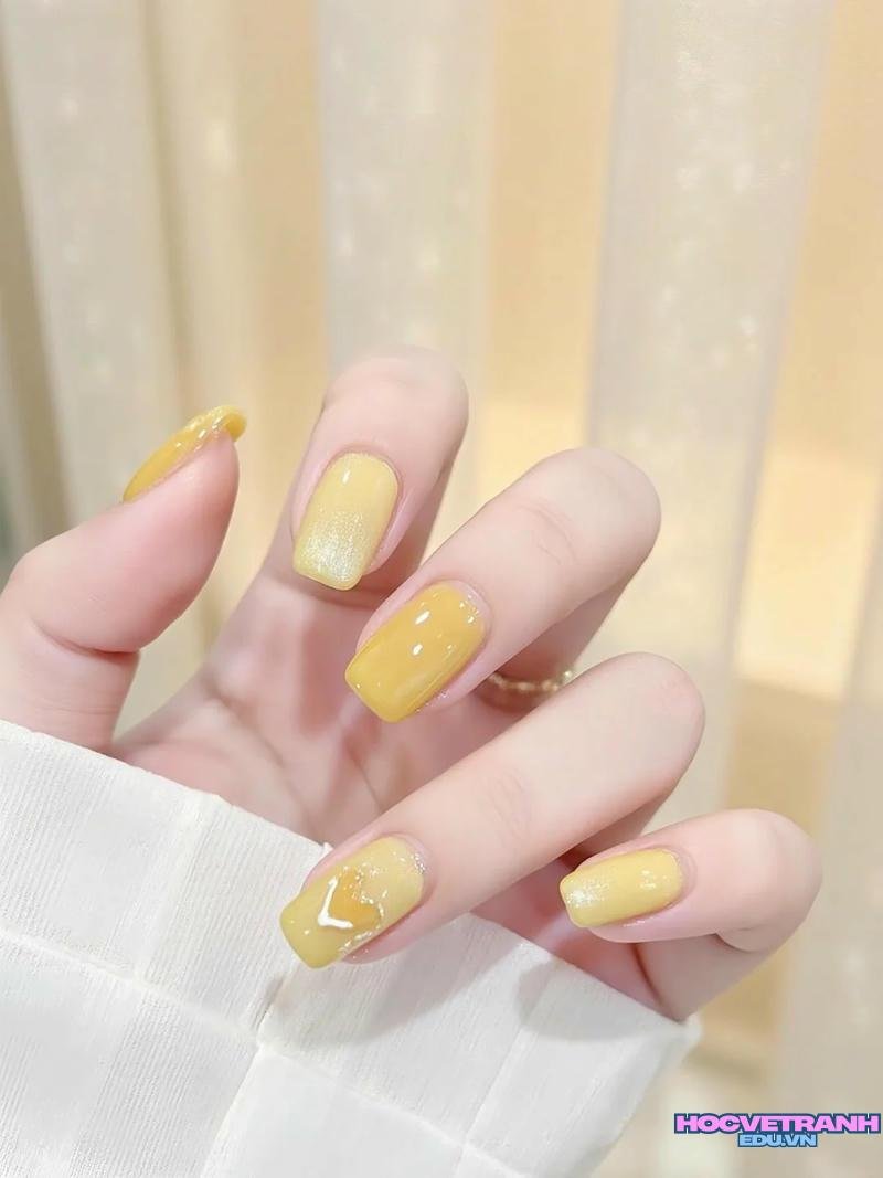 Tải ảnh nail màu vàng mới nhất