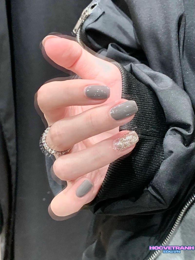 Tải ảnh nail màu xám mới nhất