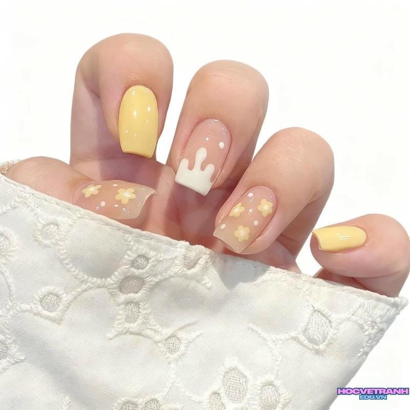 Tải về ảnh nail màu vàng miễn phí