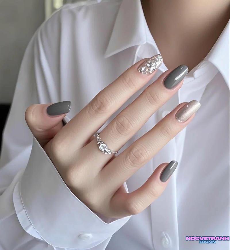 Tải về ảnh nail màu xám miễn phí