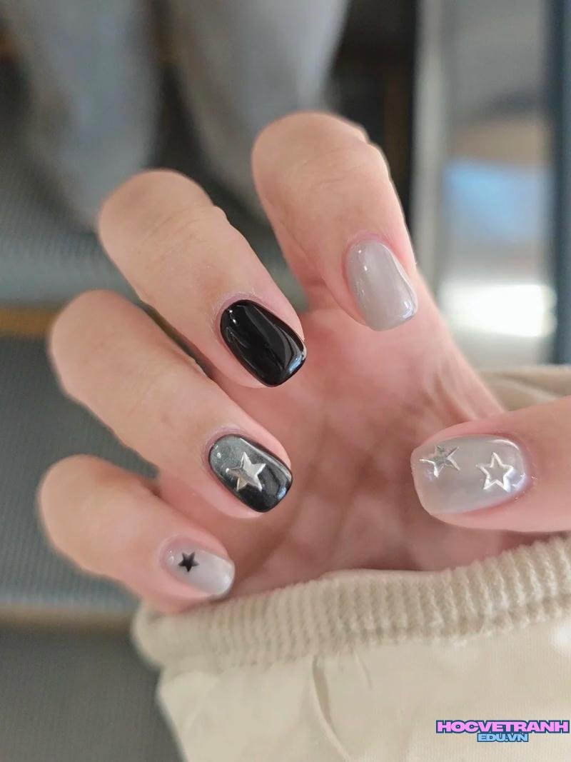 Tải về ảnh nail màu xám mới