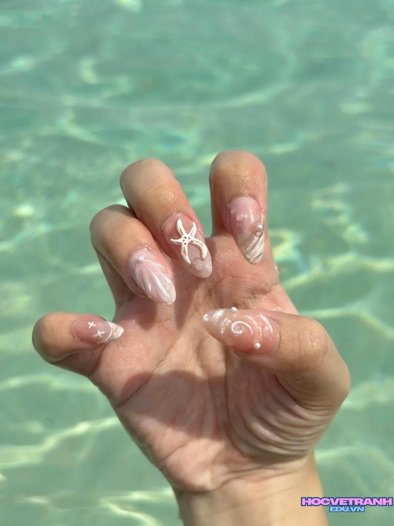 Tải về ảnh nail vỏ sò mới