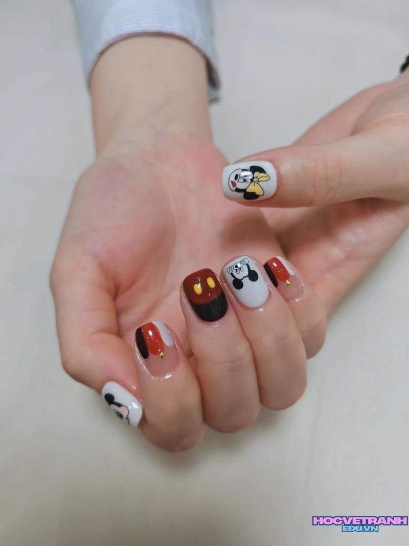 Tổng hợp ảnh nail chuột mickey chất lượng nhất