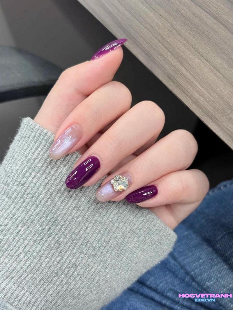 Tổng hợp ảnh nail màu tím chất lượng nhất