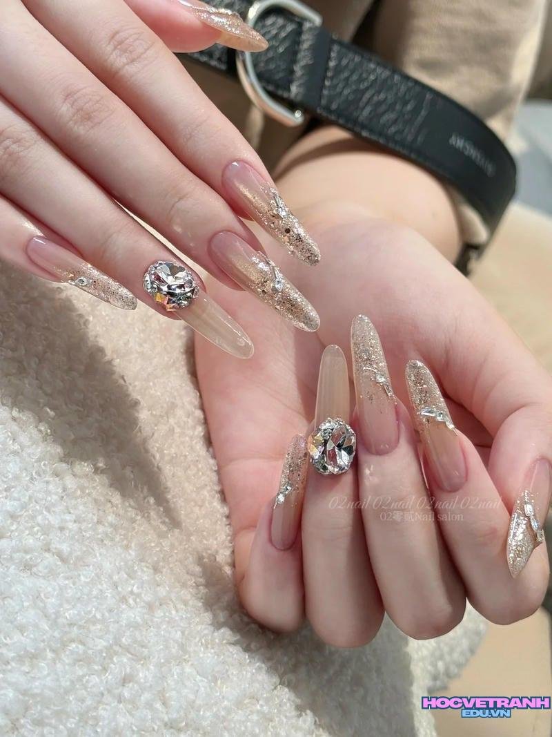Tổng hợp ảnh nail nhũ chất lượng nhất