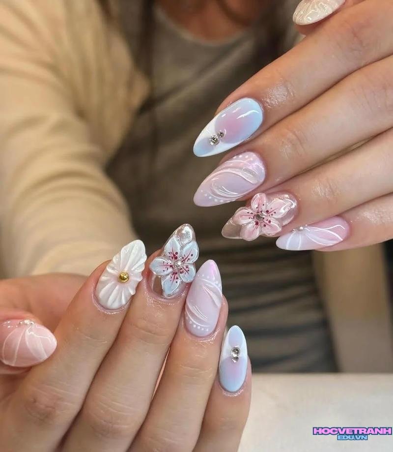Tổng hợp ảnh nail vỏ sò chất lượng nhất