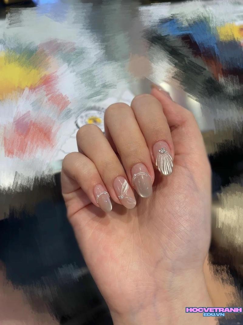 Tổng hợp ảnh nail vỏ sò hot