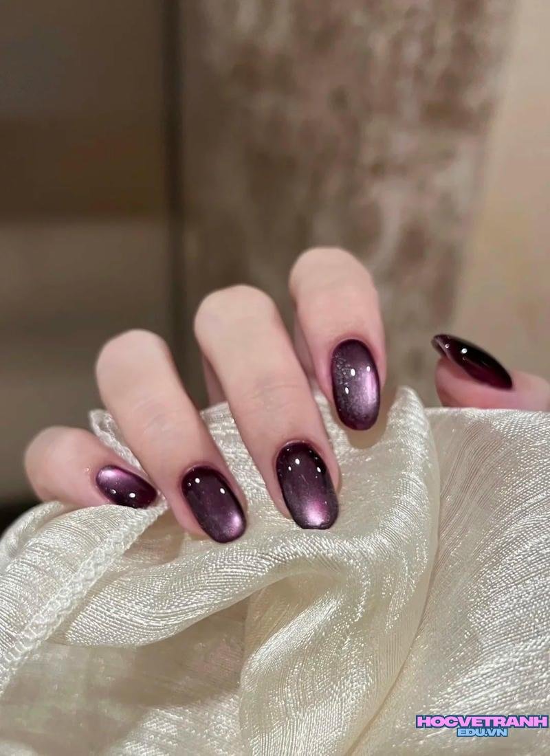Tuyển chọn ảnh nail màu tím chất lượng nhất