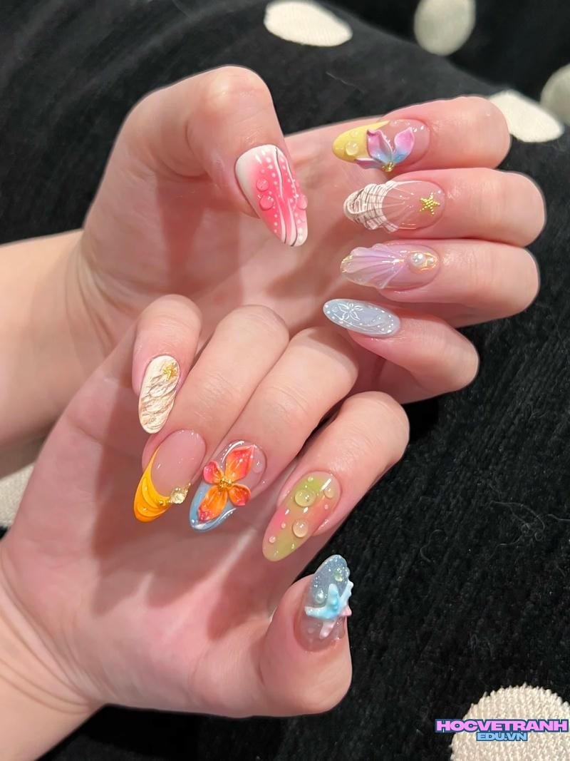 Tuyển tập bộ ảnh nail đi biển miễn phí