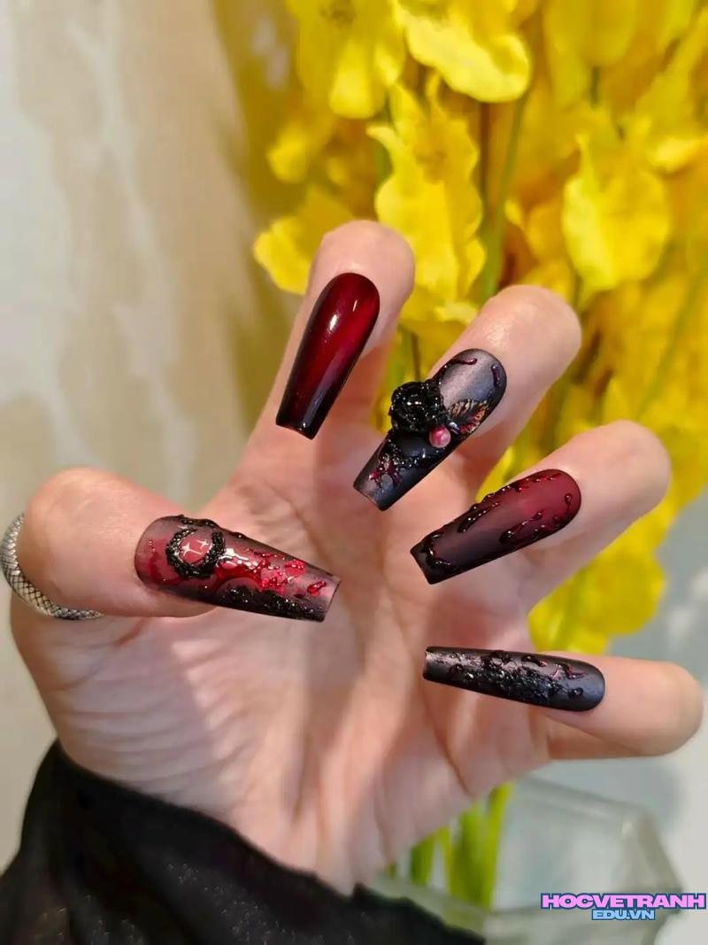 Tuyển tập bộ ảnh nail halloween miễn phí