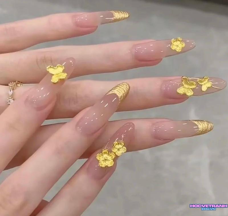 Tuyển tập bộ ảnh nail màu vàng trend nhất