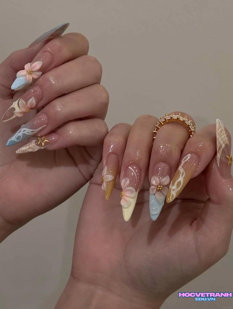 Tuyển tập bộ ảnh nail mùa hè miễn phí
