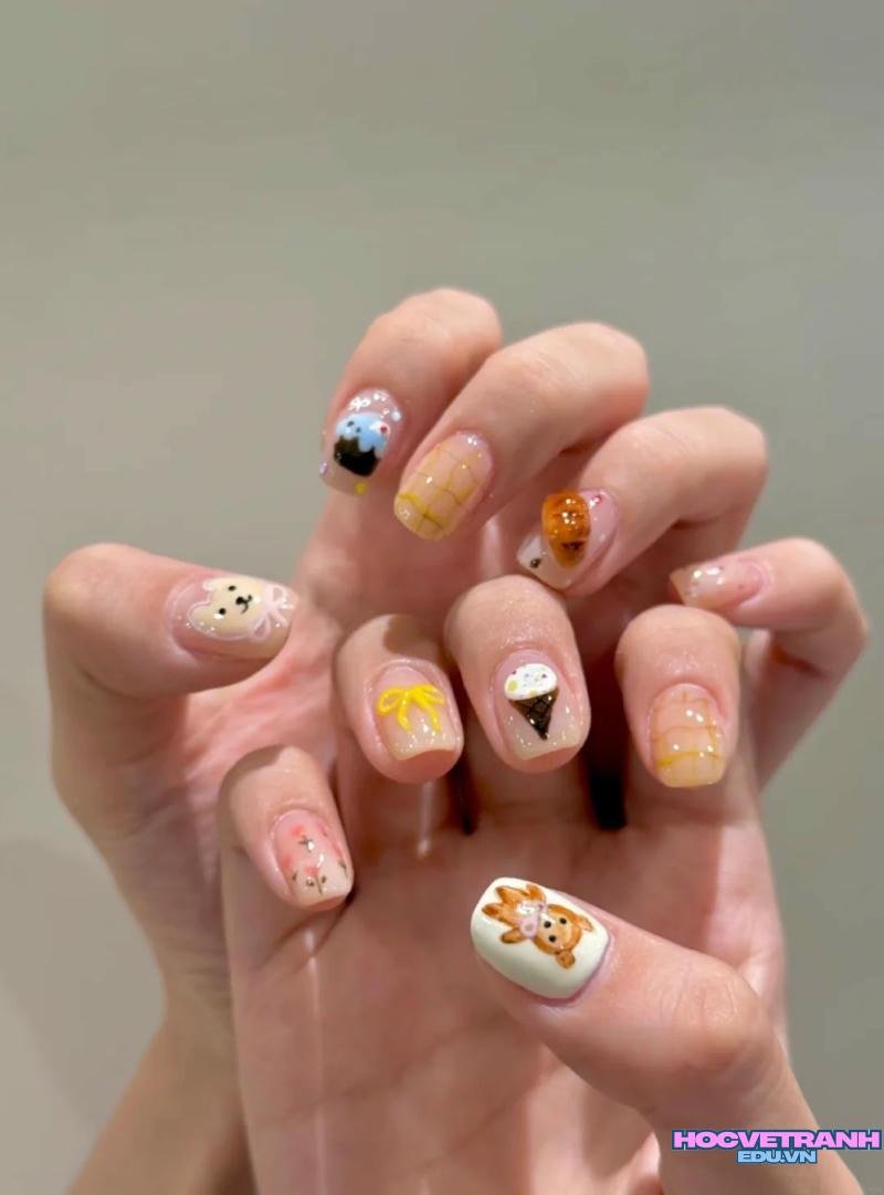Tuyển tập bộ ảnh nail vẽ miễn phí