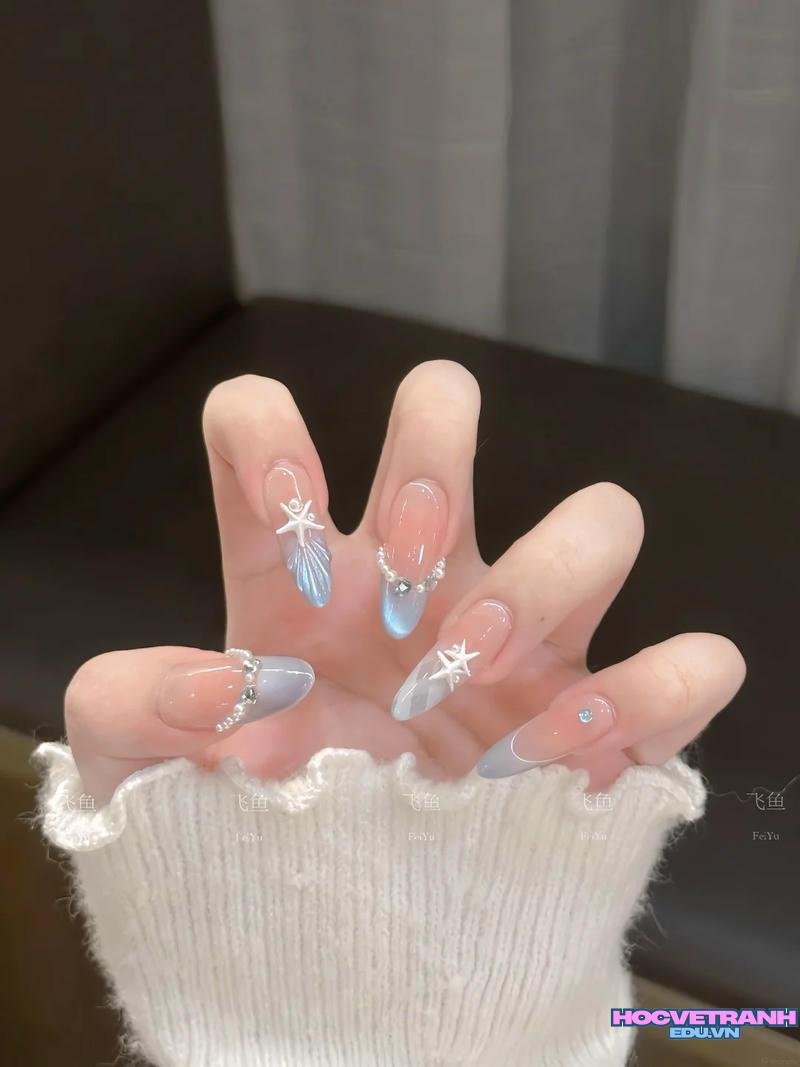 Tuyển tập bộ ảnh nail vỏ sò trend nhất
