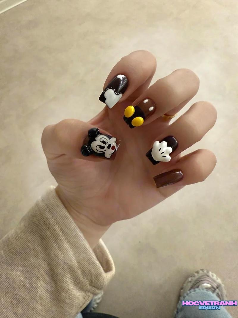 Xem ảnh nail chuột mickey đẹp nhất