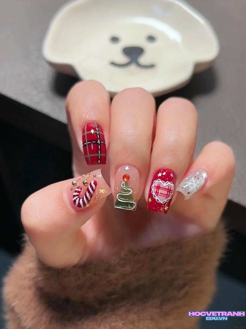 Xem ảnh nail noel đẹp nhất
