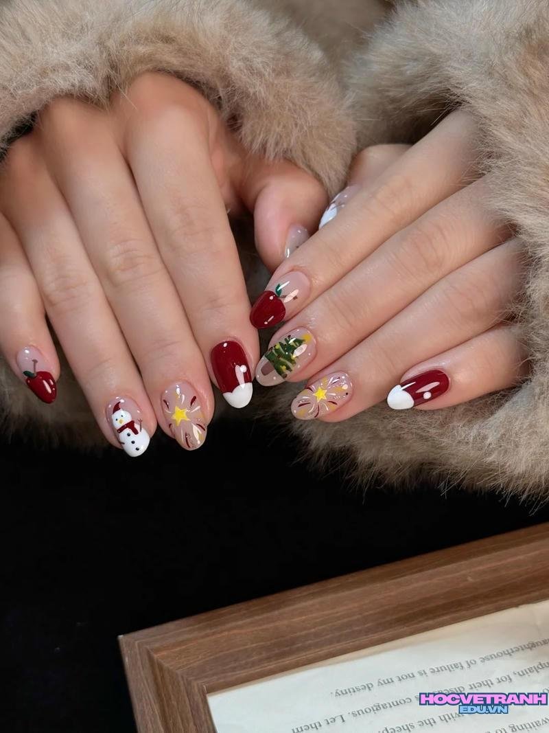 Xem ảnh nail noel mới nhất