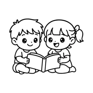 Tuyển tập 25+ tranh tô màu bạn trai bạn gái cực kỳ dễ thương