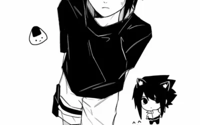 ảnh anime nam trắng đen chất