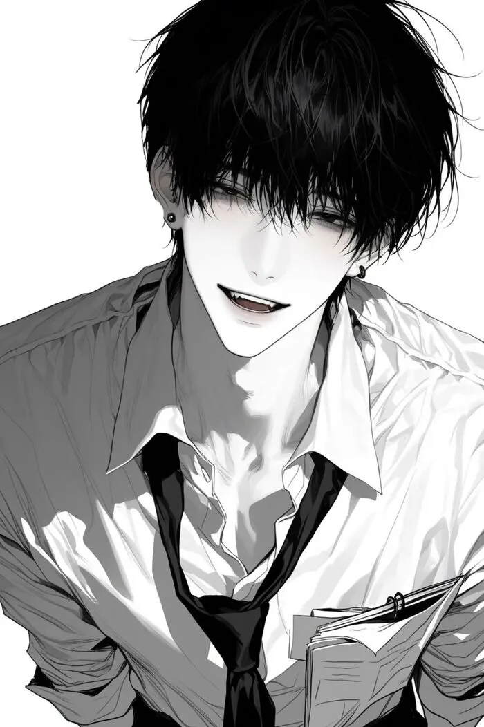 ảnh anime nam trắng đen cực ngầu ảnh anime nam trắng đen cực ngầu