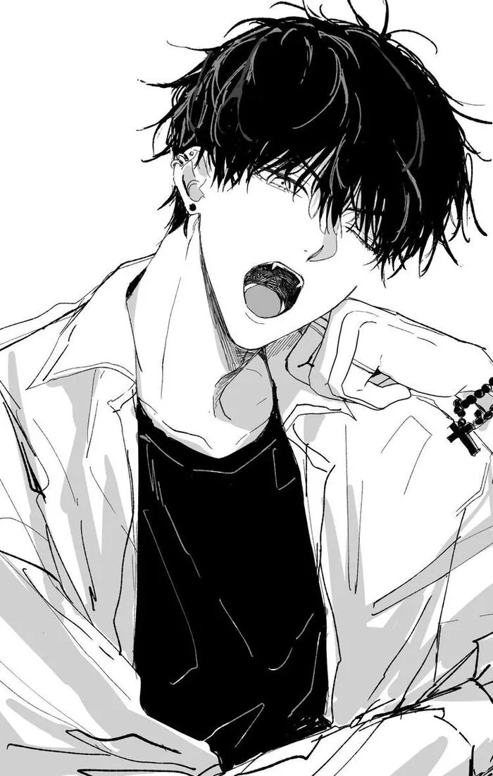ảnh anime nam trắng đen hot full hd ảnh anime nam trắng đen hot full hd