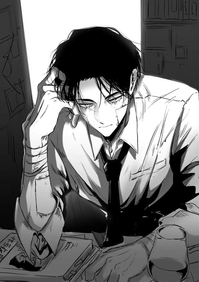 ảnh anime nam trắng đen ngầu full hd ảnh anime nam trắng đen ngầu full hd