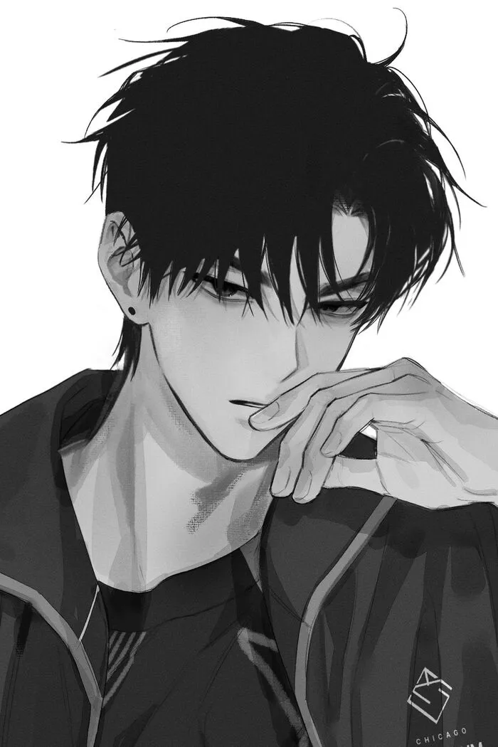 ảnh anime nam trắng đen ngầu ảnh anime nam trắng đen ngầu