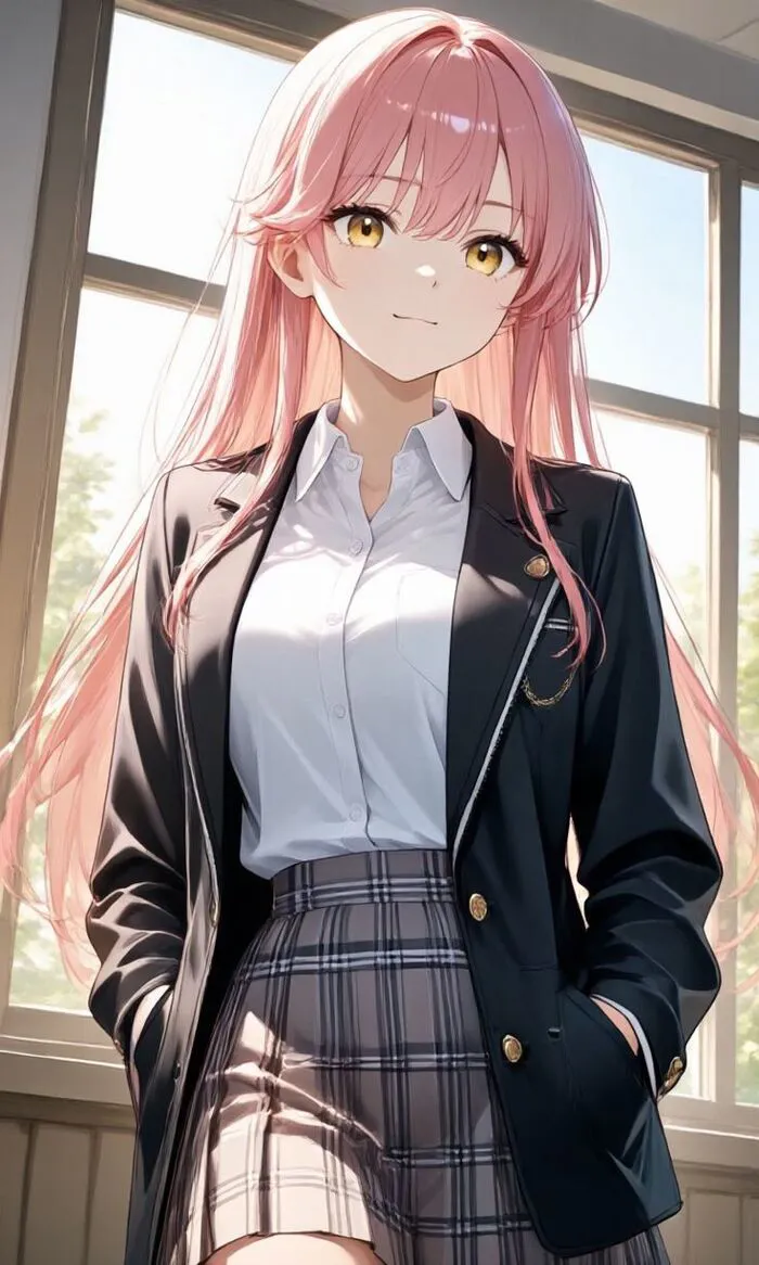 ảnh anime nữ học sinh hot girl