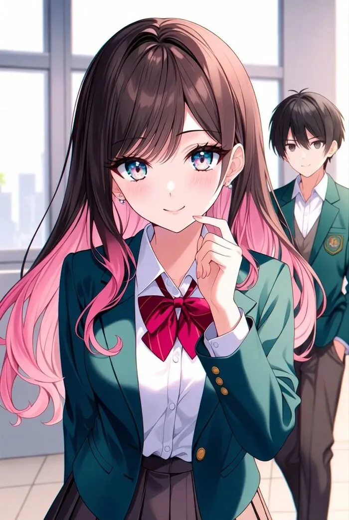 ảnh anime nữ học sinh siêu cute