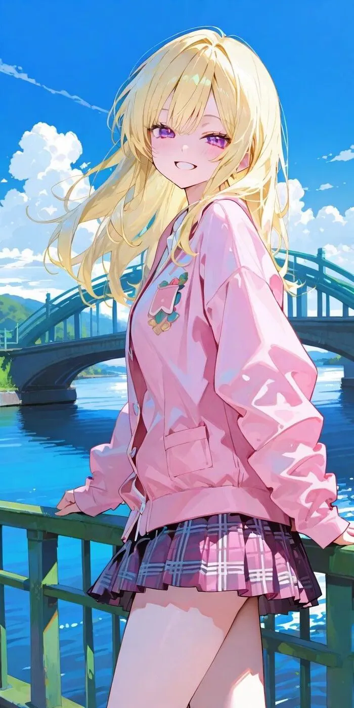 ảnh anime nữ học sinh xinh