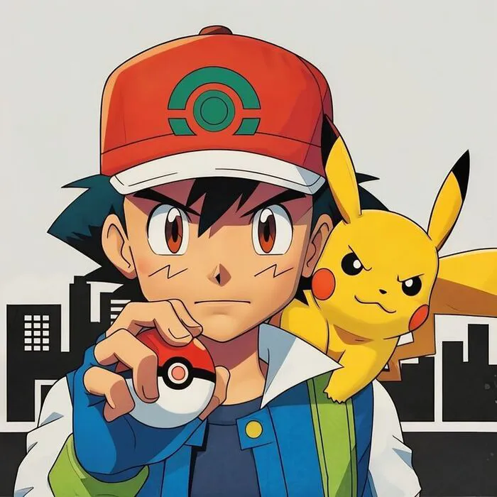 ảnh Ash Ketchum và pikachu ảnh Ash Ketchum và pikachu
