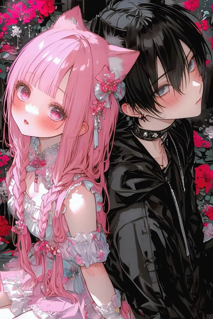 ảnh cặp đôi anime lãng mạn siêu ngầu