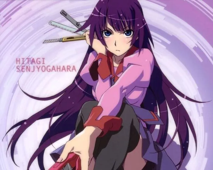 ảnh Hitagi Senjougahara đẹp ánh nhìn sâu