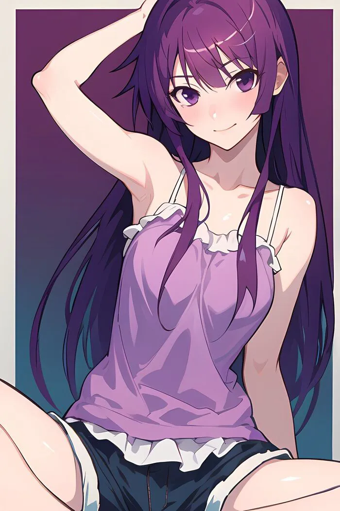 ảnh Hitagi Senjougahara đẹp cá tính