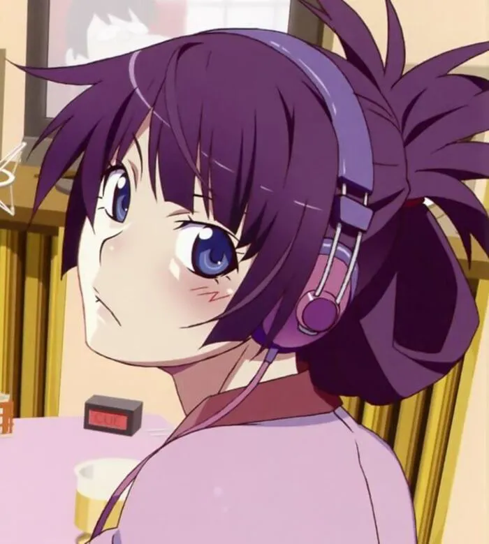 ảnh Hitagi Senjougahara đẹp điềm tĩnh