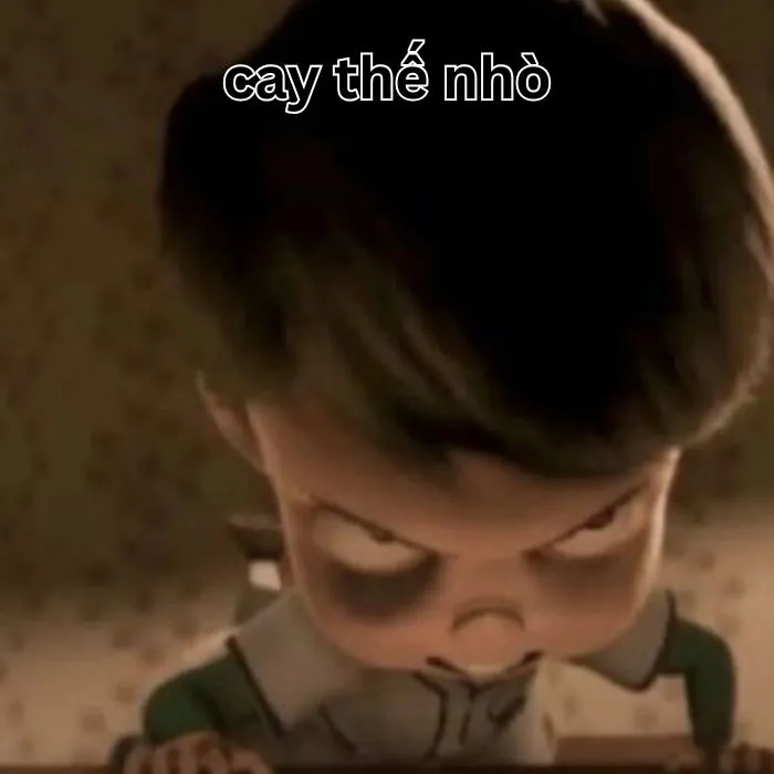 ảnh meme cay cú em bé