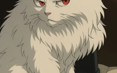 ảnh mèo anime cực cute