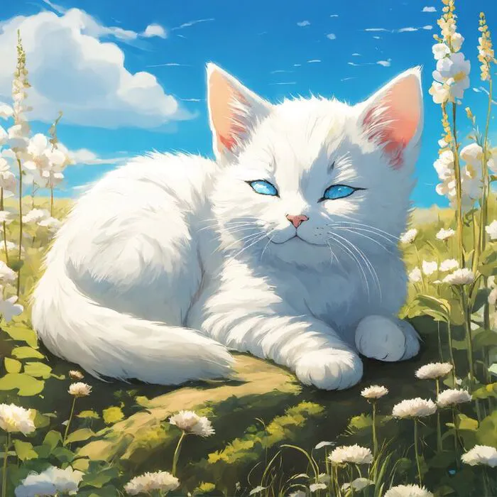 ảnh mèo anime cực xinh