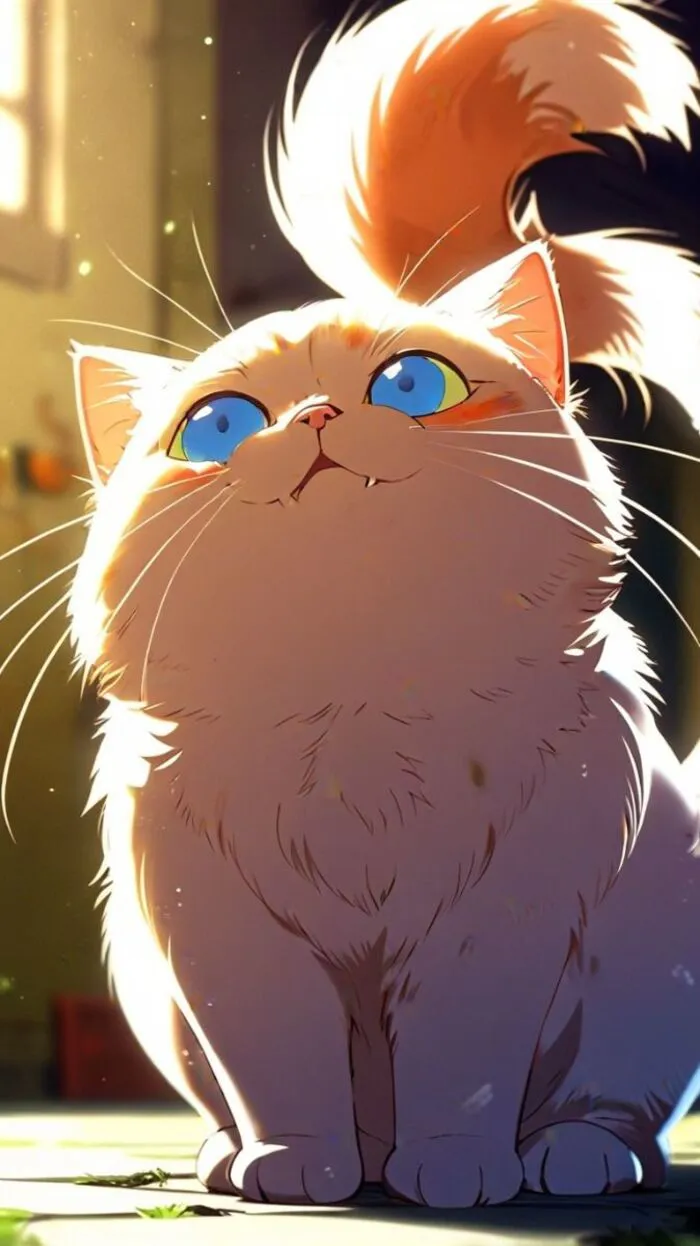 ảnh mèo anime cute nhất