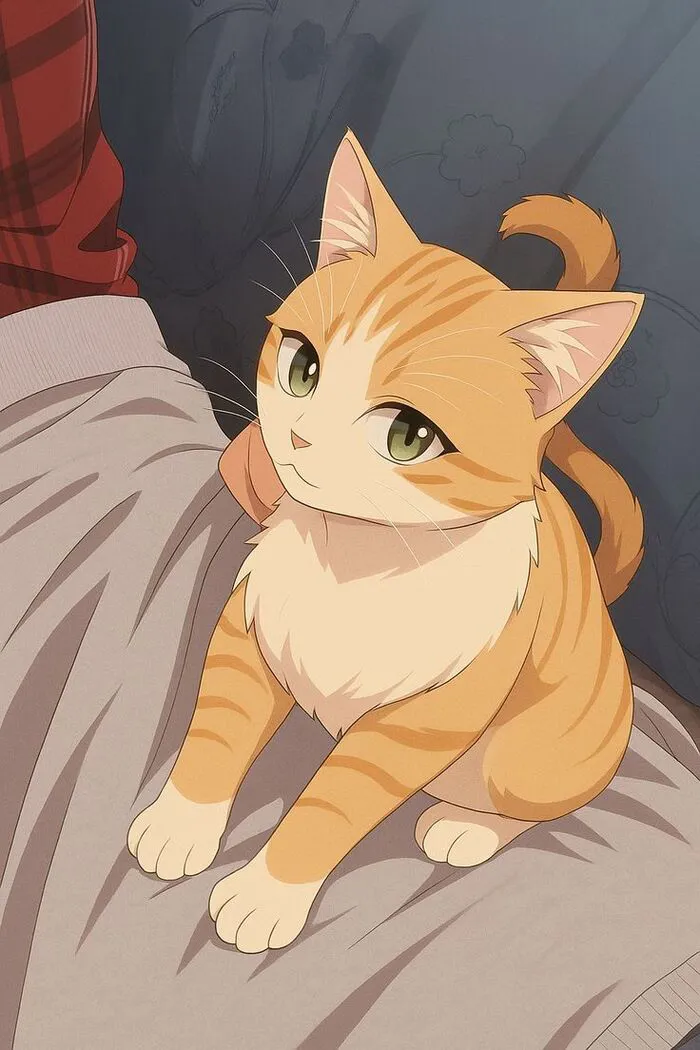 ảnh mèo anime siêu cute