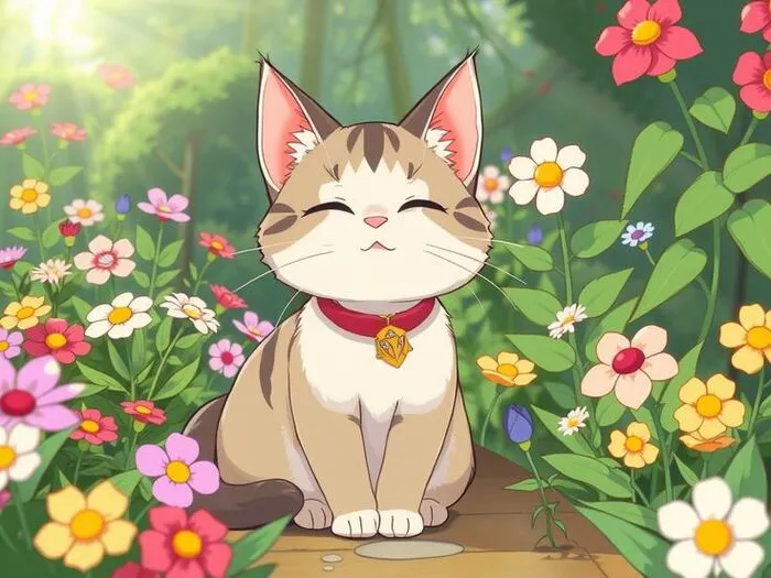 ảnh mèo anime siêu yêu