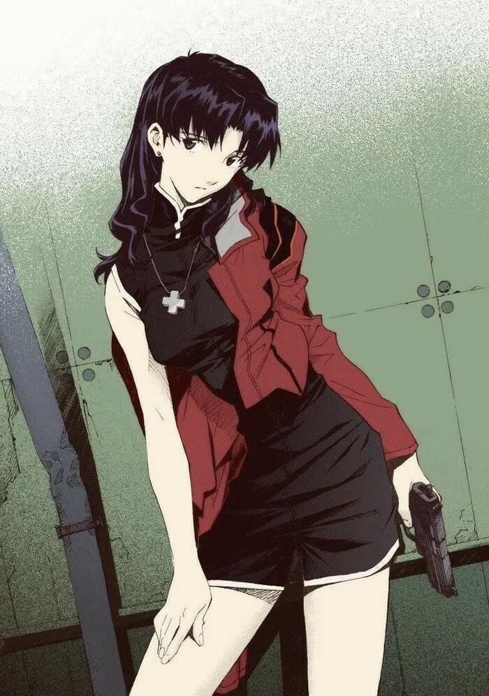 ảnh Misato Katsuragi tóc tím