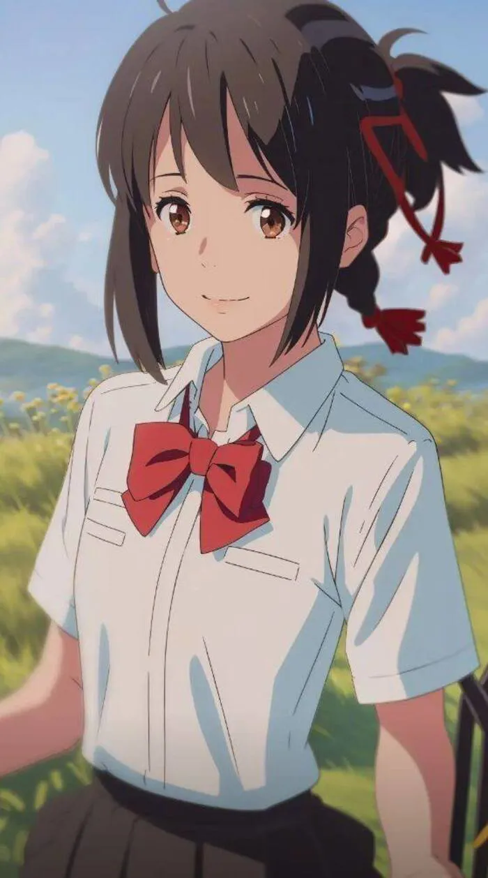 ảnh Mitsuha Miyamizu aethetics cực hot