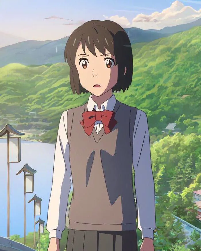 ảnh Mitsuha Miyamizu cute ảnh Mitsuha Miyamizu cute
