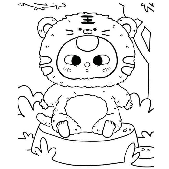 bộ tranh tô màu baby three