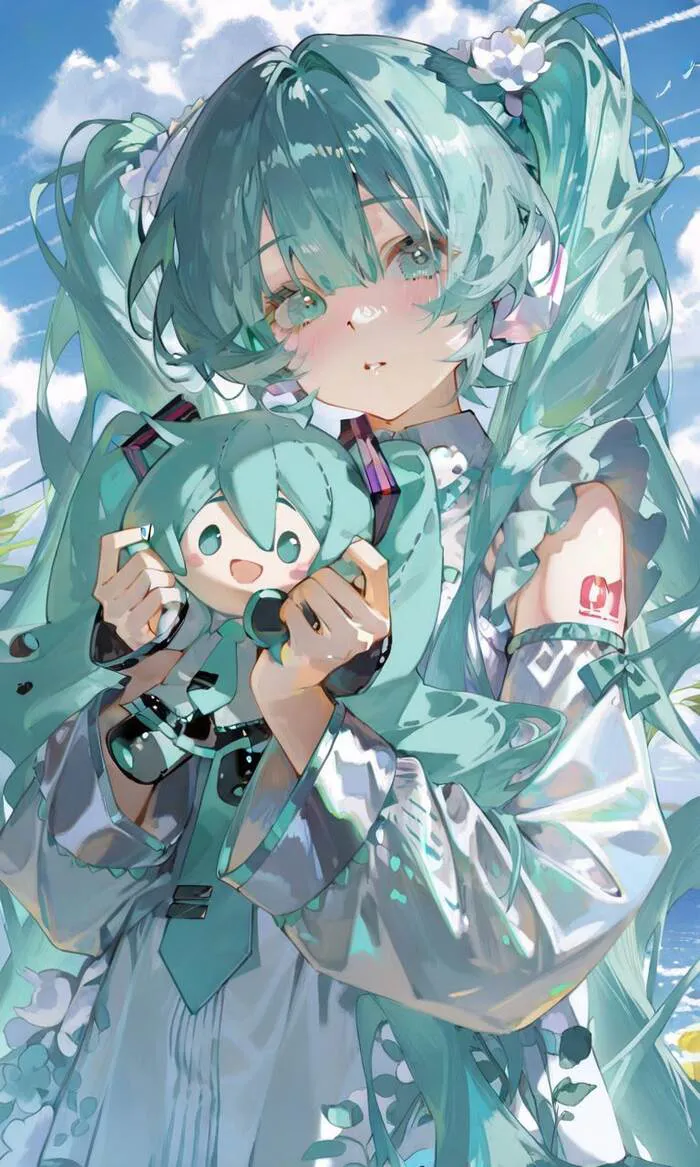 hình ảnh anime gái xinh tóc xanh hình ảnh anime gái xinh tóc xanh