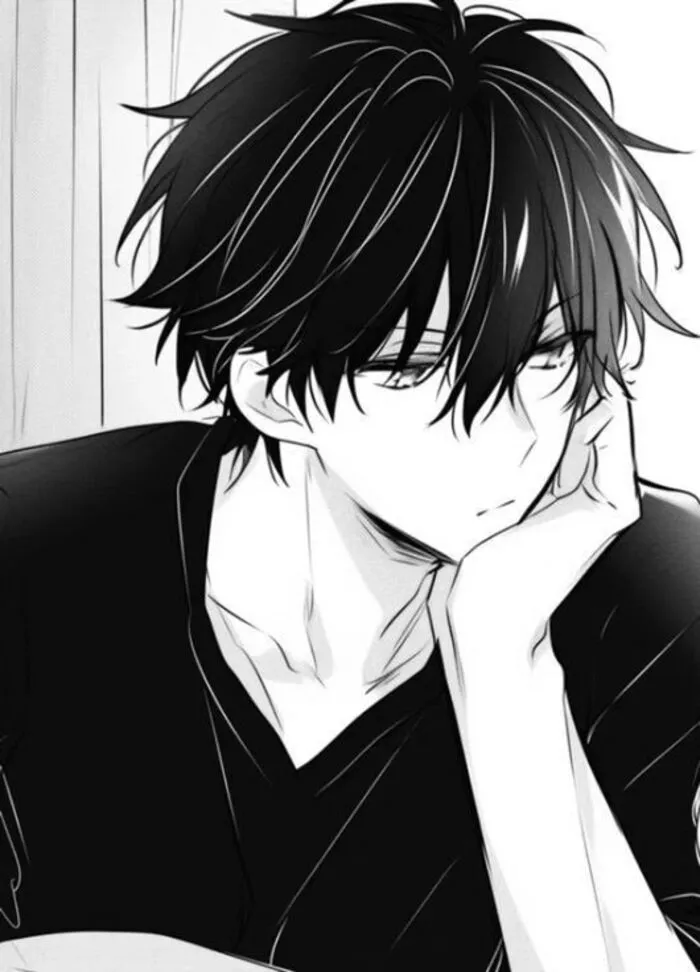 hình ảnh anime nam trắng đen chất hình ảnh anime nam trắng đen chất