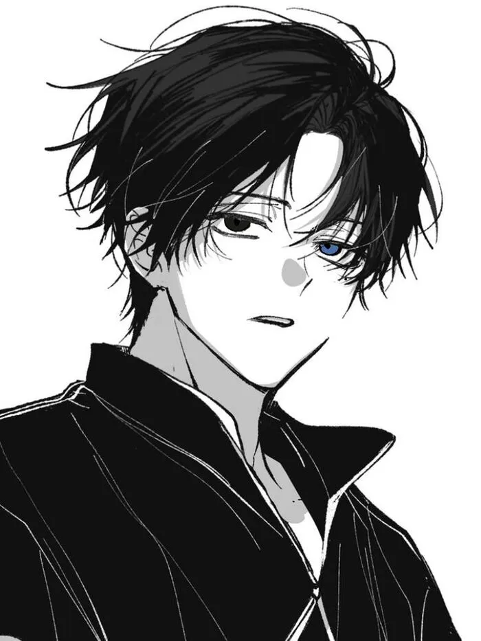 hình ảnh anime nam trắng đen đẹp hình ảnh anime nam trắng đen đẹp