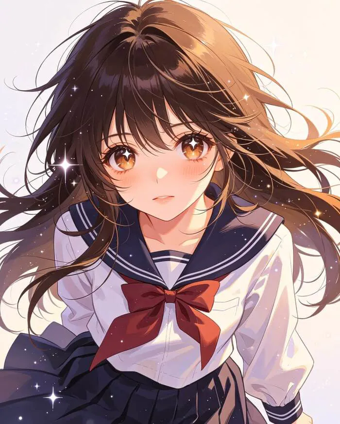 hình ảnh anime nữ học sinh hot